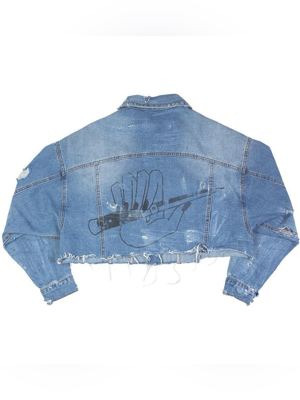 Cropped Denim Jacket - Not Jeans